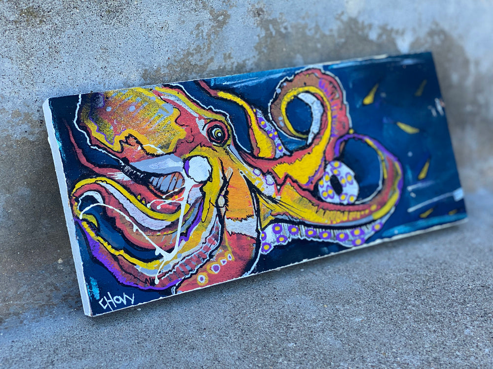 Gypsy Man Plank - Octopus Original Art