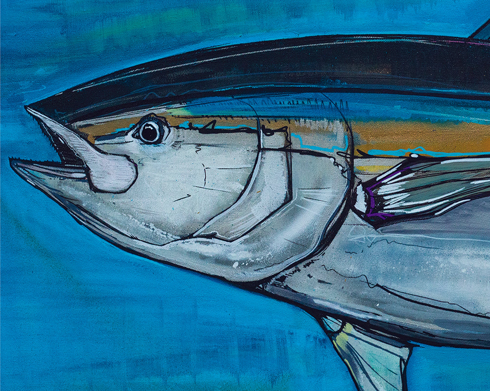 Mystic Blue - Bluefin Tuna Art Print