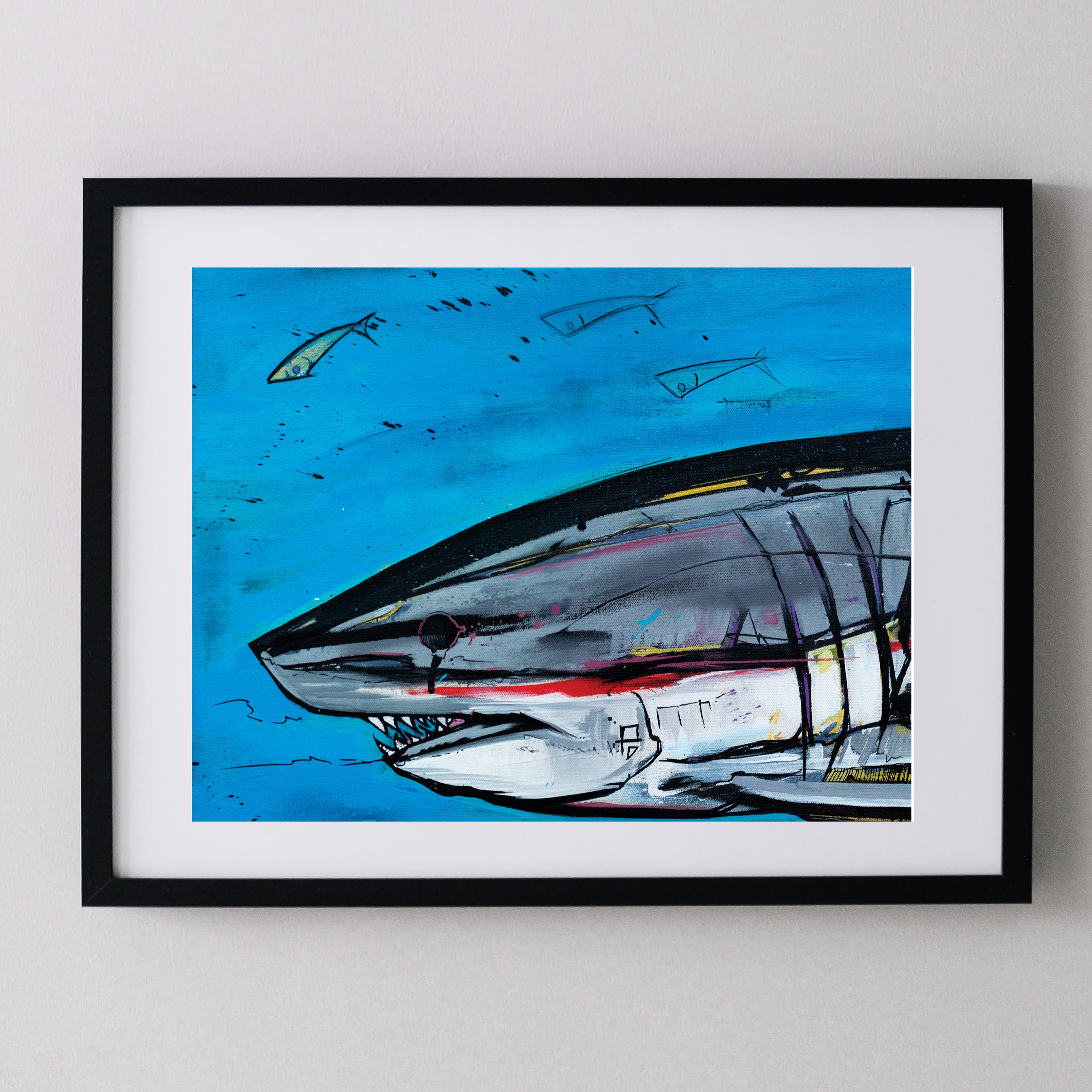 Venom - Great White Shark Art Print